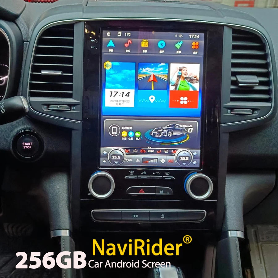 256 gb-os Android 13 Függőleges Képernyő Autó GPS-Rádió-Navigációs Videó Lejátszó Renault Megane 4 Samsung Koleos Talizmán 2017-2019