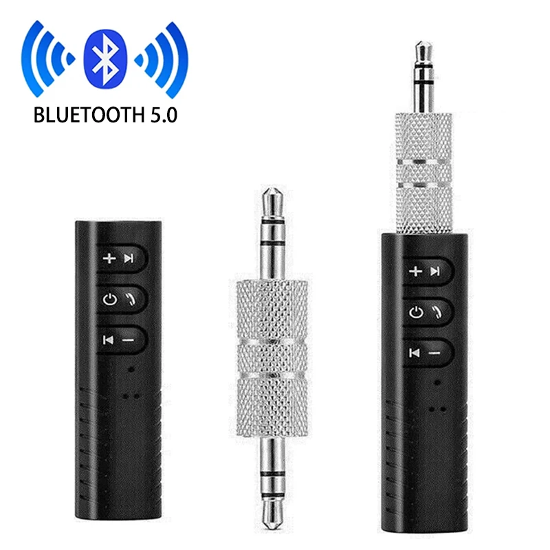 3,5 mm-es Vezeték nélküli Bluetooth-5.0 Audio Receiver Kihangosító Autóskészlet 3,5 mm-es Jack Aux Zene MP3 Audio Adapter, Autós Hangszóró, Fejhallgató