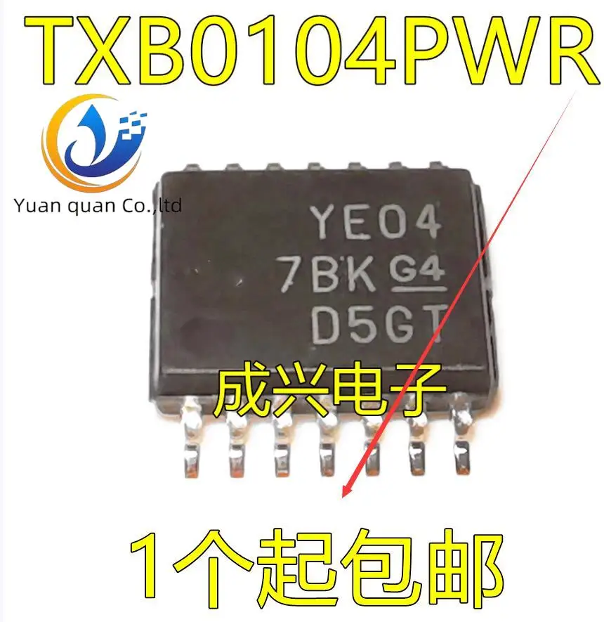 30db eredeti új TXB0104PWR TXS0104EPWR YE04 YF04E TSSOP14 feszültségszint átalakítás chip