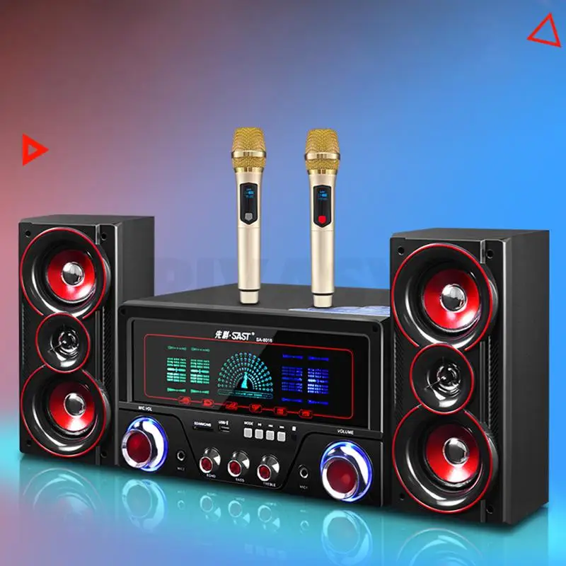 4 Inch Bluetooth Hangdoboz Aktív Mélysugárzó 2.1 Karaoke Otthoni Számítógép Hangszóró, Távirányító, Házimozi Sound System Audio Rendszer