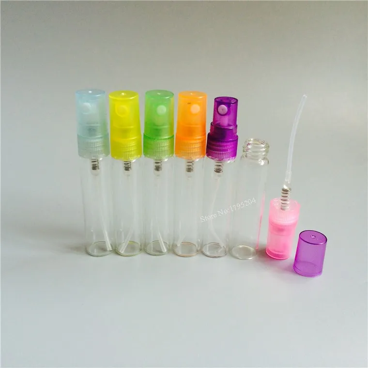 6db/sok 5ml Tiszta Üres Üveg Parfüm Spray Újratölthető Palackok Egyszerű Design Mini Minta Parfümös Üveg Porlasztó