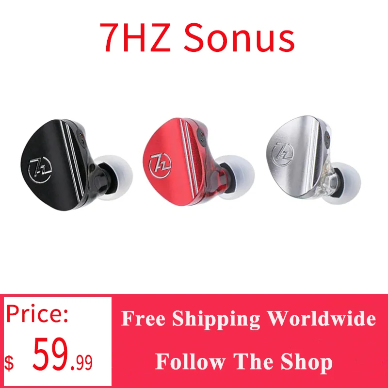 7HZ Sonus 1DD+1BA Hibrid IEM HiFi In-ear Fülhallgató Levehető High-end ezüstözött OCC Kábel Audiofil Zenész