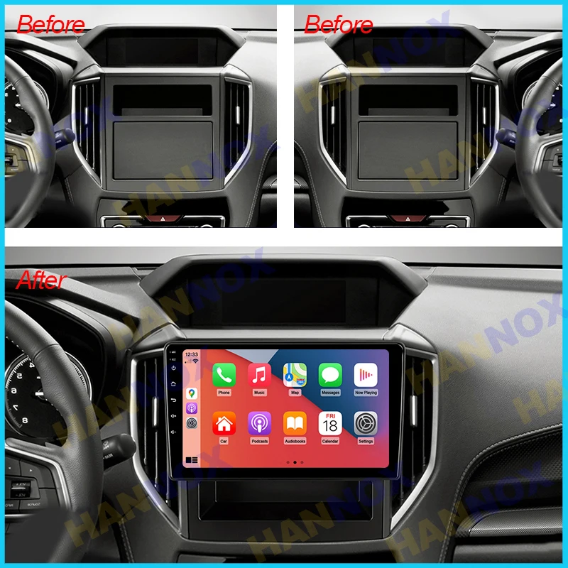 9inch Érintőképernyős Androidos Autó Rádió Subaru Forester 5 Impreza 5 Sztereó 2 Din Multimédiás Navigációs GPS Carplay Auto WIFI DSP