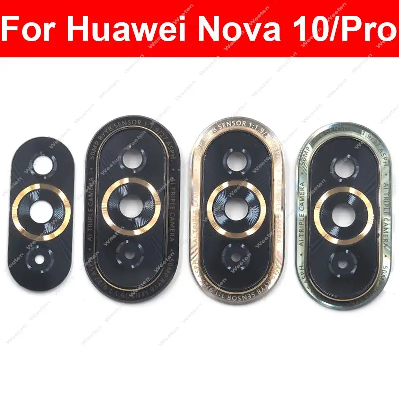 A Huawei Nova 10 10 Pro Vissza A Hátsó Kamera Objektív Üveg Keret Fedezi Adhensive Matrica Csere
