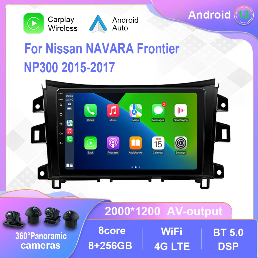 Android 12.0 Nissan NAVARA Határ NP300 2015-2017 autórádió Multimédia Lejátszó Navigáció sztereó Nem 2din 2 din dvd