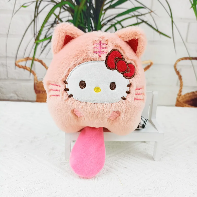 Anime Rajzfilm Aranyos Hello Kitty Kuromi Plüss Játék Aranyos KT Macska-Medál Néhány Hátizsák Dekoráció a Legjobb Barátom Ajándék