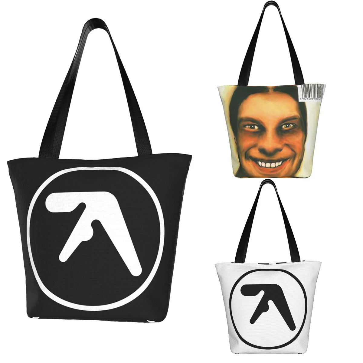 Aphex Twin Táska Kiegészítők Utca Felső Fogantyú Női Táskák Férfi Bevásárló Táska