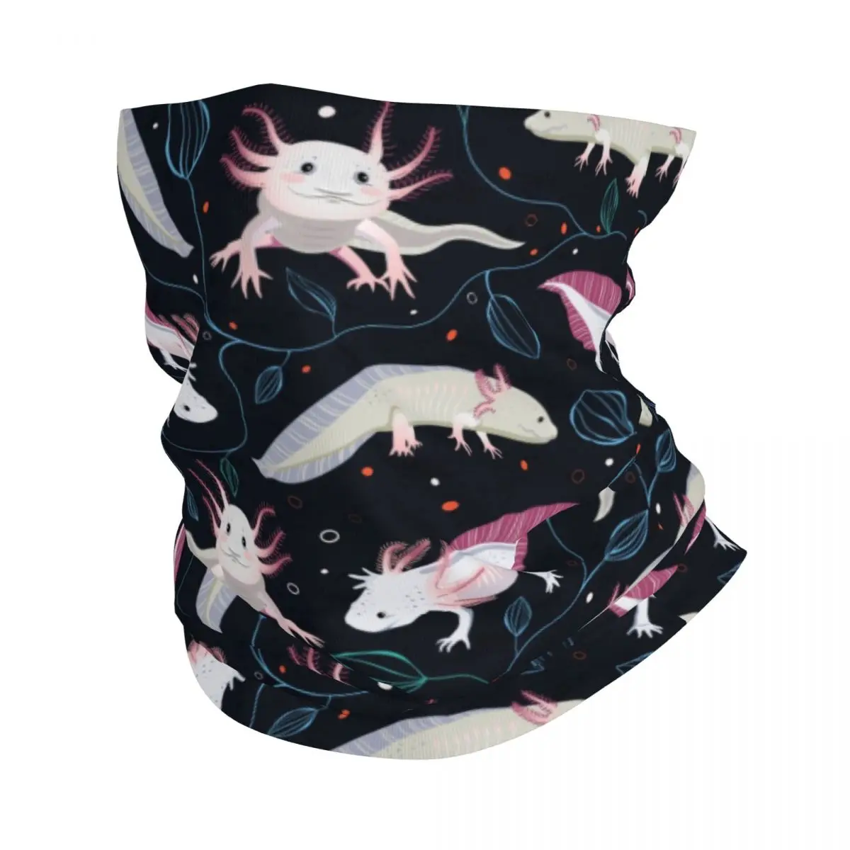 Aranyos, Egzotikus Szalamandra Állat Axolotls Téli Fejpánt Nyakmelegítő Férfiak Nők Ski Vadászat Tube Sál Arcát Kendő Gaiter
