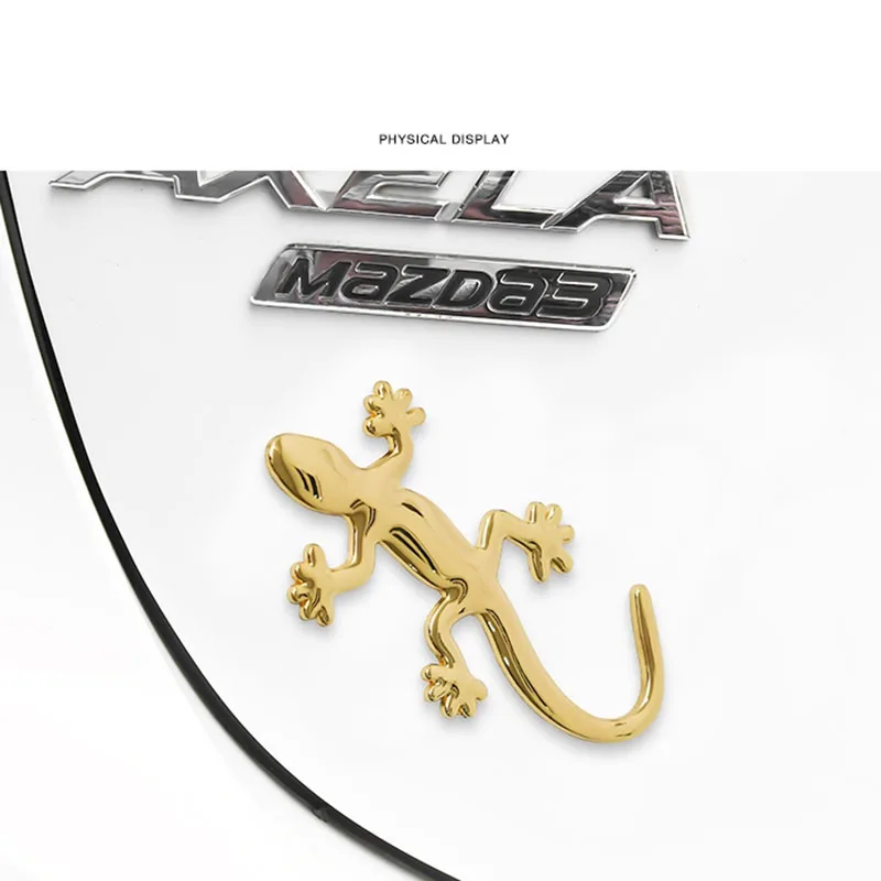 Autó stílus 3D-s, Fém Gecko Gyík Matricát Sitz abdeckung Altea Ibiza Cupra Leon Cupra MK1 MK2 Toledo