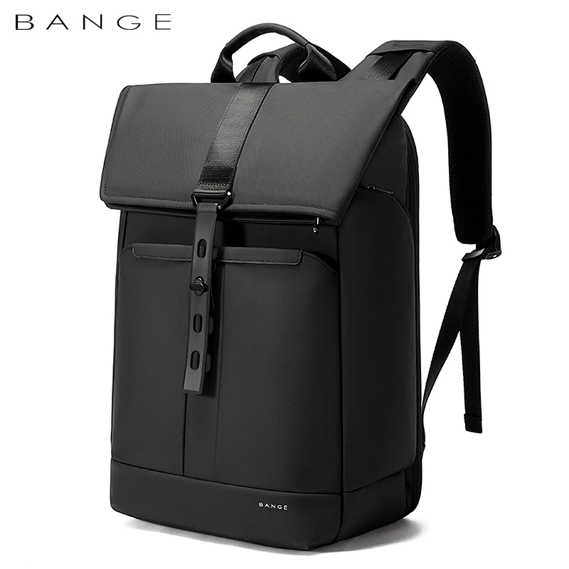 BANGE 15,6 hüvelykes laptopot Férfiak dolga hátizsák vízálló multi rekesz utazási táska Fekete hátizsák alkalmas a férfiak, mind a nők