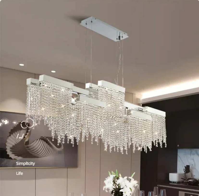 Csillogás hu cristal K9 de luxe postmoderne, acier chromé, lámpatestek, LED, salle à jászol, a szalon, a maison