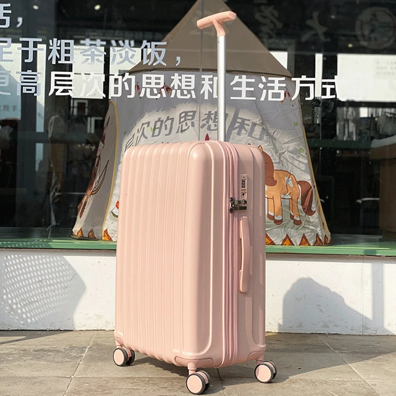 Egyetlen kocsi fény utazási csomagokat pc gurulós bőrönd 24 hüvelyk divat jelszó mezőbe tovább eredeti egységes 20/24/28/30 inch