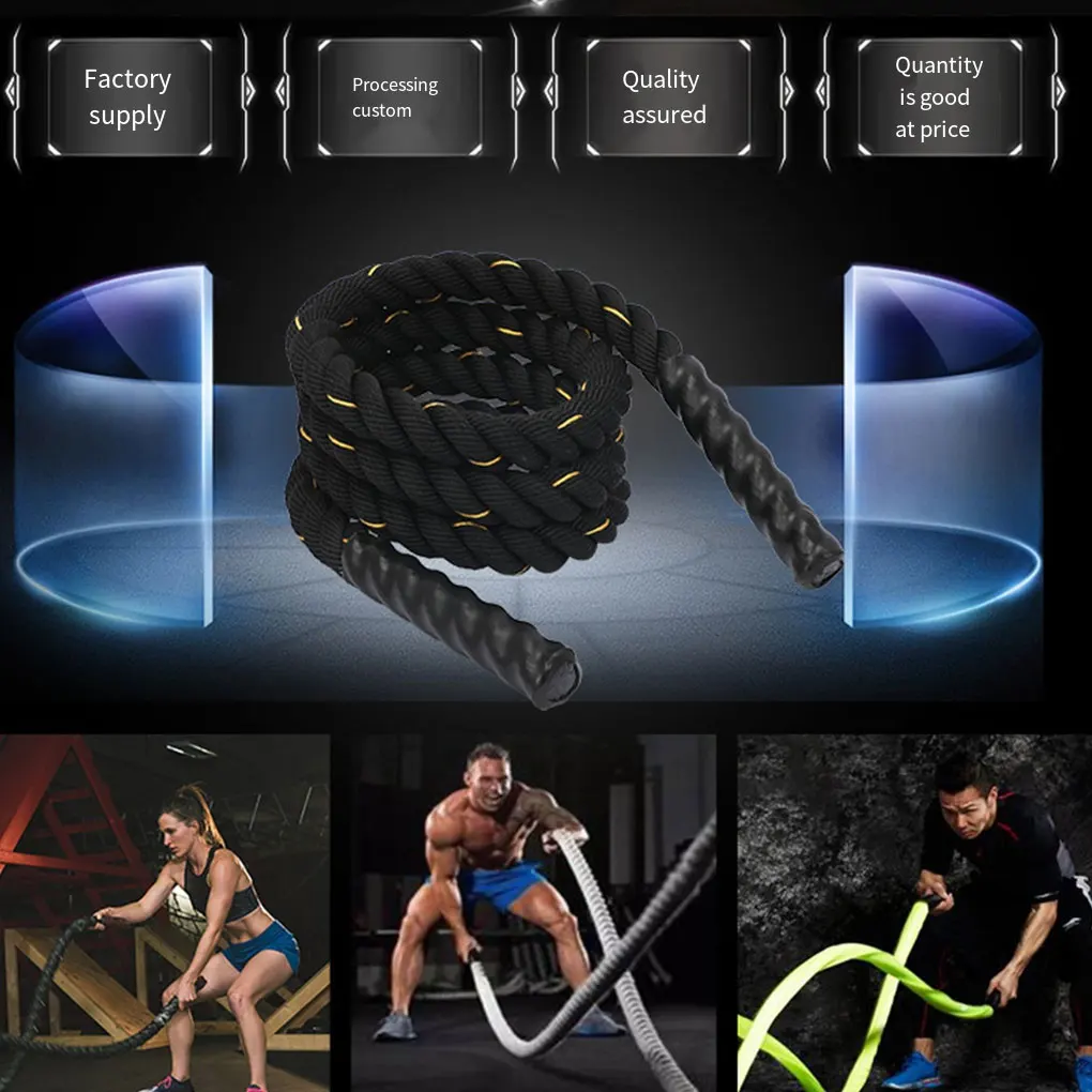 Fekete Ugrókötél Fitness Hordozható, Könnyű Felszerelés Sokoldalú Fitness Eszközök Könnyű