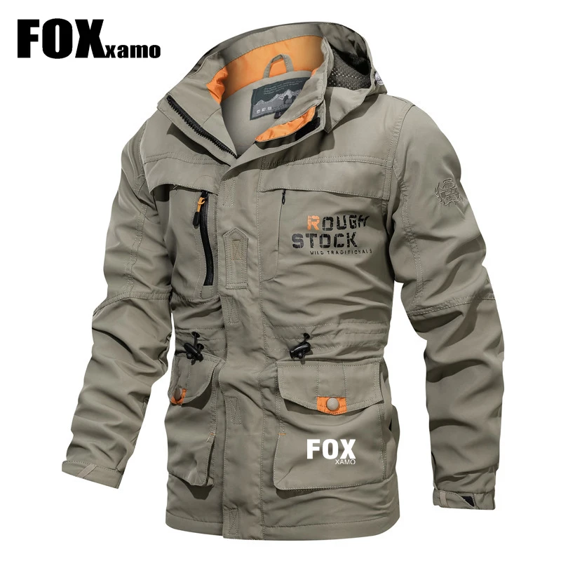 Fox xamo Férfi Kerékpározás 2024-Es Őszi Téli Új Taktikai Kerti Kemping kopásálló Kabát, Lélegző Verejték Felszívódását Kabátok