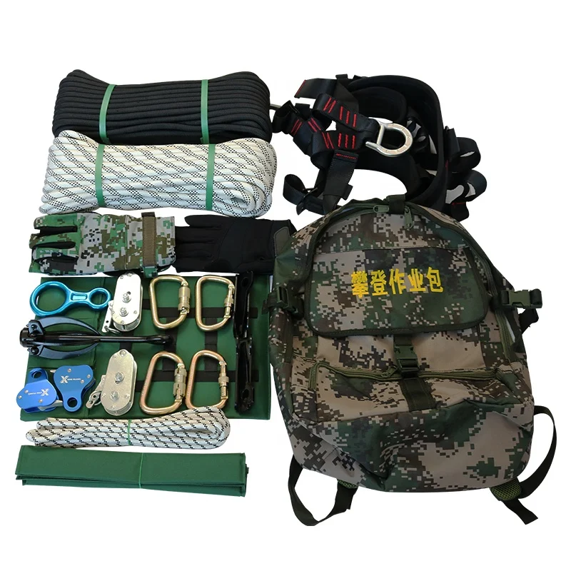 Hegymászás készlet Kültéri kemping felszerelés hegymászás hátizsák hegymászás eszköz