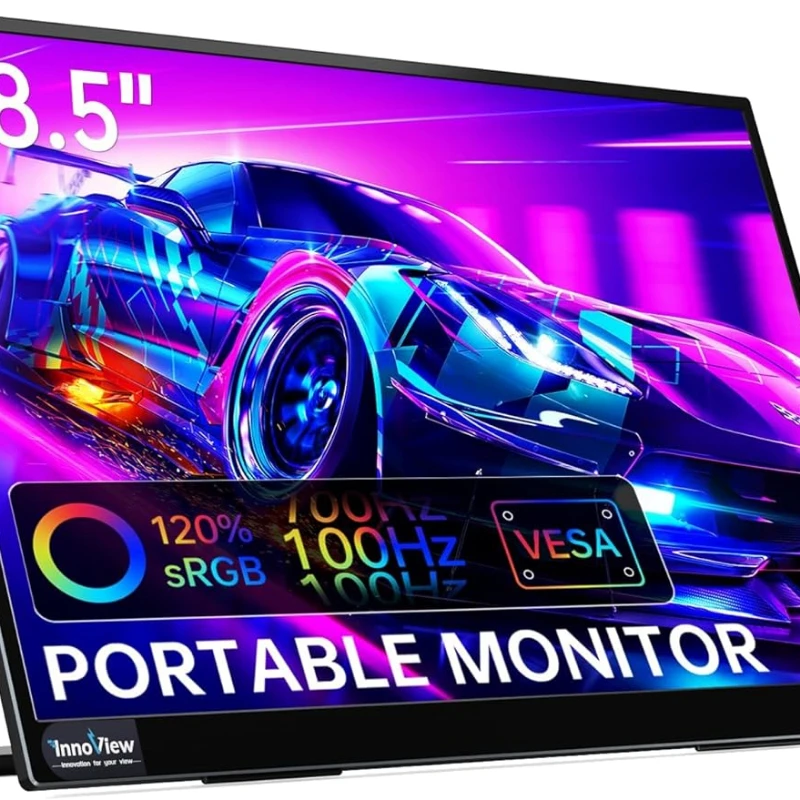 Hordozható Monitor 18.5 inch 100HZ 120% - os sRGB, 1080P FHD IPS Nagy a Laptop USB-C HDMI HDR Utazás Kitámasztó Mac SZÁMÍTÓGÉP