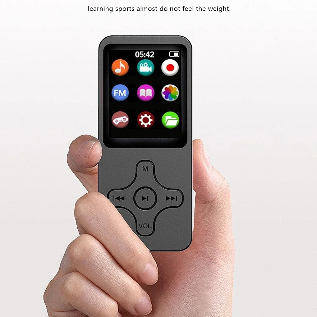 Hordozható MP3 MP4 1.8 Inch, Fém Bluetooth-HiFi Zene Játékosok Rádió Ébresztőóra Walkma Diák Támogatja az OTG Felvétel E-könyv