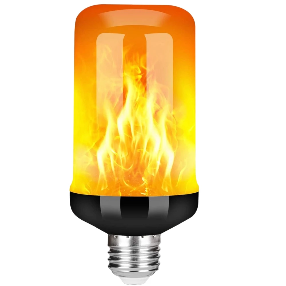 LED Láng Hatású Izzó E27,Dekoratív Pislákoló Reális Tűz, a Fény Izzó,Fesztivál, Dekoráció Lámpa,Fekete-B