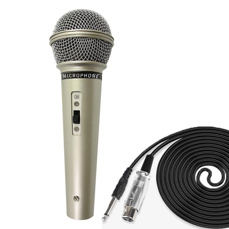Mikrofon Professzionális Dinamikus Vezetékes Mikrofon Énekel Színpadon Haza Karaoke Számítógép Hangszóró, Mikrofon