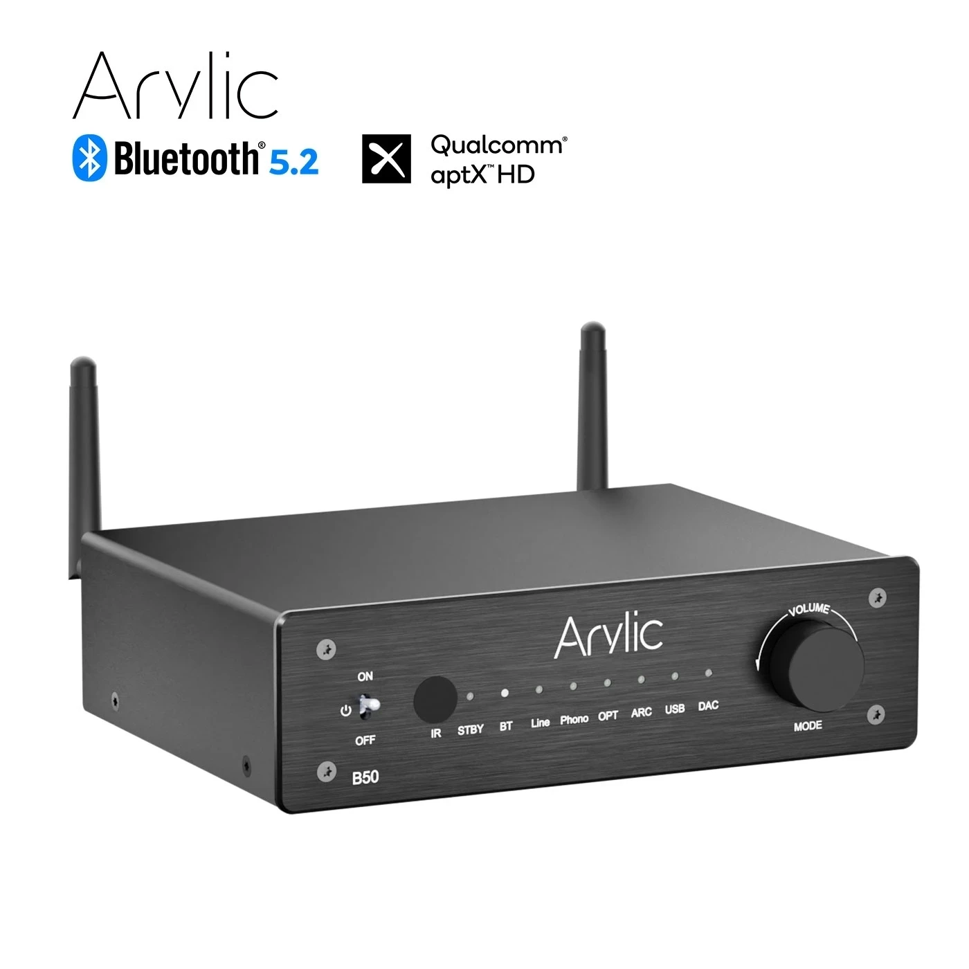 Új Arylic B50 Bluetooth 5.2 Adó-Vevő AptX HD Audio Adapter Vezeték nélküli Audio Erősítő a TV-készülék Otthon Fejhallgató Sztereó