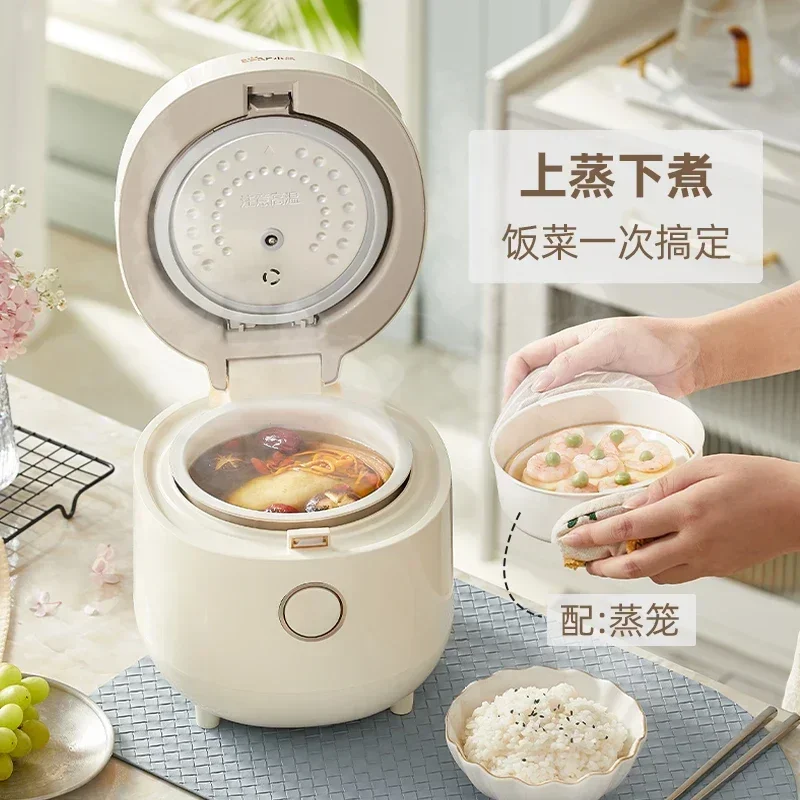 Új hordozható rizsfőzőt 1.6 L háztartási kis multi-funkcionális gyors főzés kerámia mini smart rizsfőzőt 220V